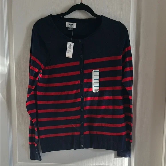 Old Navy Sweaters Old Navy Womens Navy And Red Striped